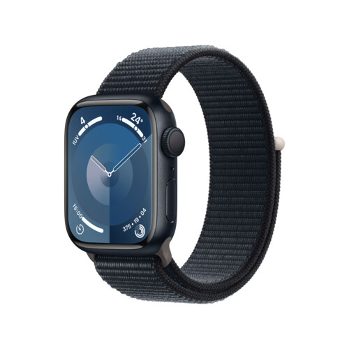 Apple Watch Series 9 GPS 41mm Midnight Aluminium Case w/ Midnight Sport Loop